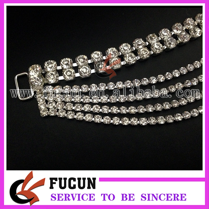 Rhinestone Bikini Connector/ Buckles For Swimming Wear Suits