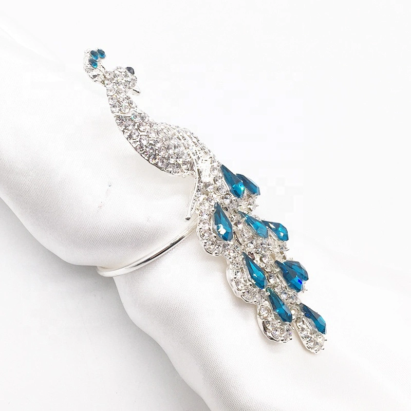 Wrap Serviette Holder Wedding Banquet Party Peacock Shaped Napkin Ring For Dinner Table Decoration