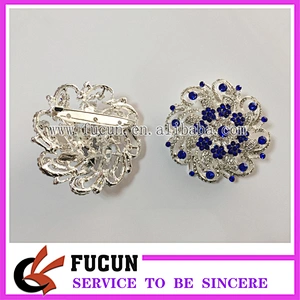 Fancy Crystal Flower Bridal Brooch Bouquet Women Rhinestone Brooch Pin