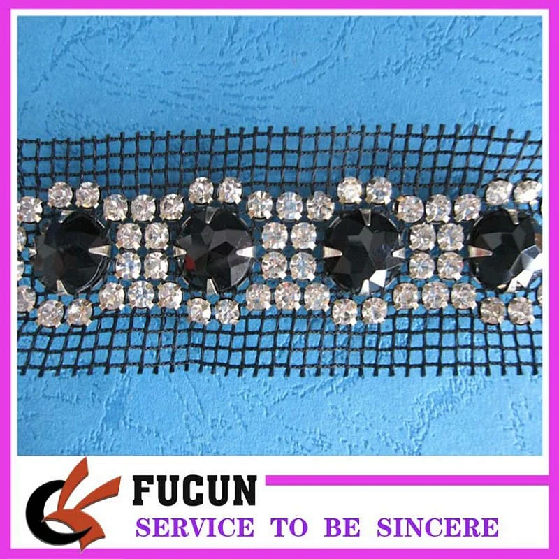 high quality garment rhinestone trimming