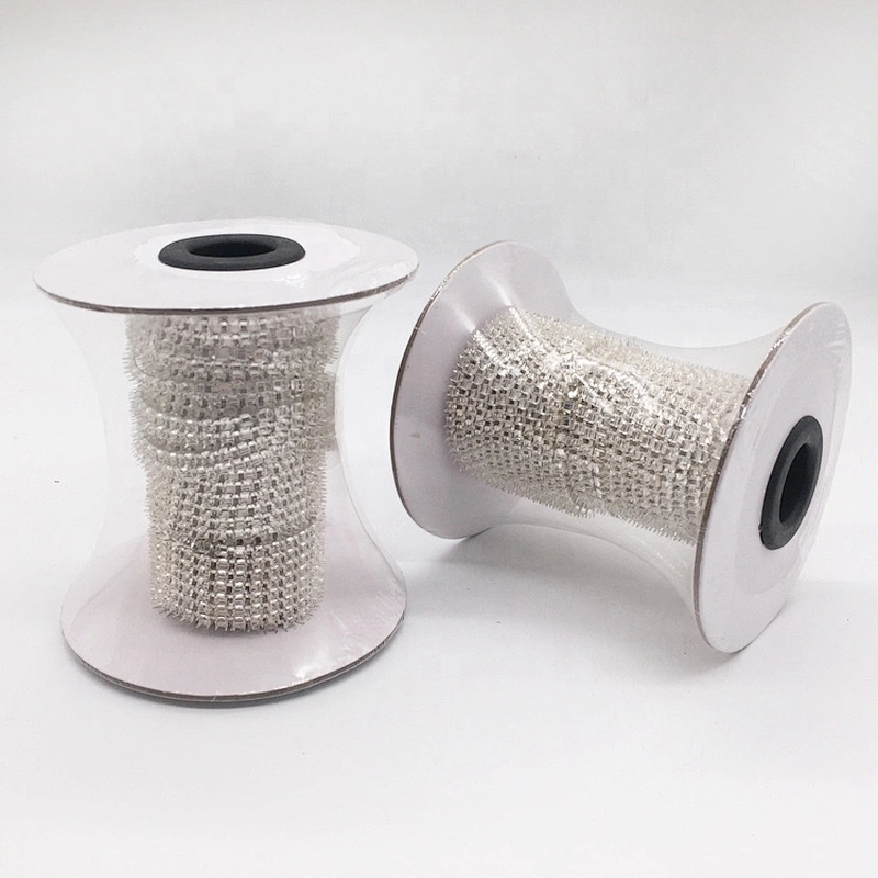 high quality fancy rhinestone cup chain roll 3mm gold settings empty cup chain