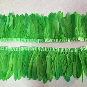 2018 hot selling cheap price factory dyed color bushy goose feather trimming