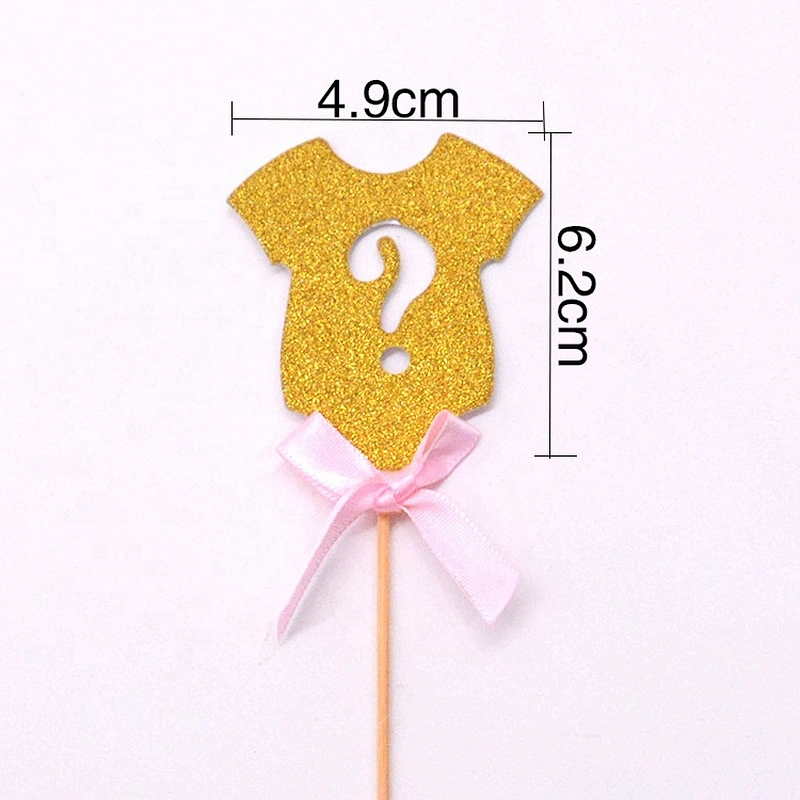 New product hot sale happy birthday baby shower boy and girl paper cake toppers