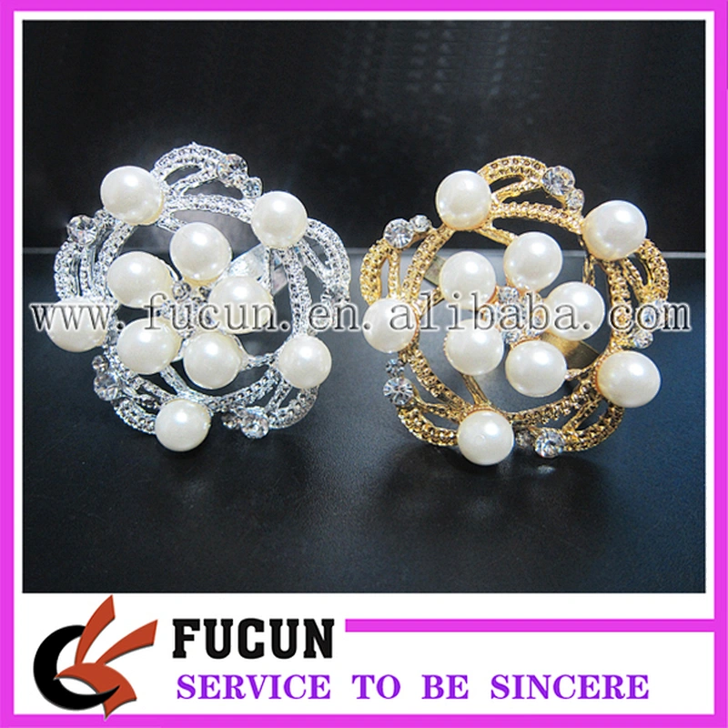 Wholesale cheap bulk recyclable dinner table ornament make wedding napkin rings