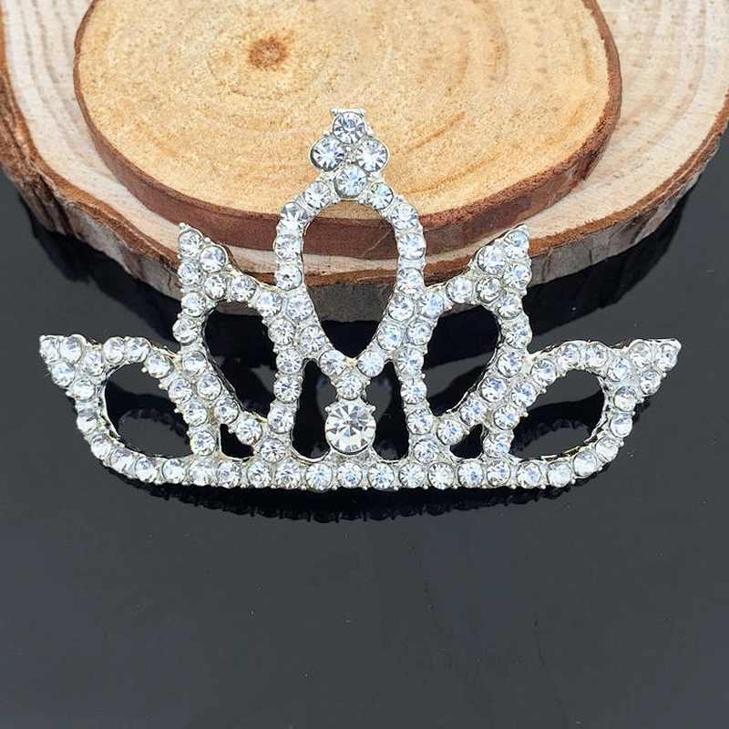 Make in China Unique Flat Back Rhinestone Tiara Princess Crown Buckle