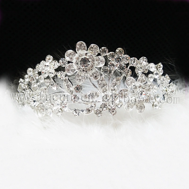 flash wedding party decoration rhinestone crystal beauty pageant flower crown