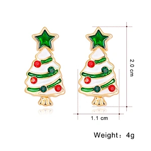 NEW Woman Novelty party Christmas xmas Tree Earrings