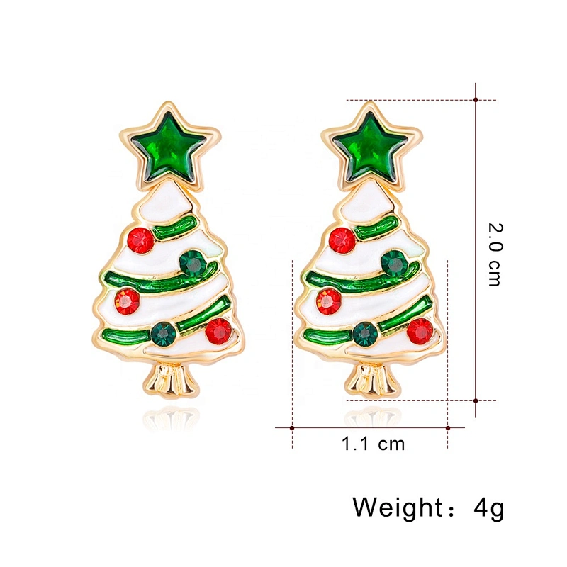 NEW Woman Novelty party Christmas xmas Tree Earrings