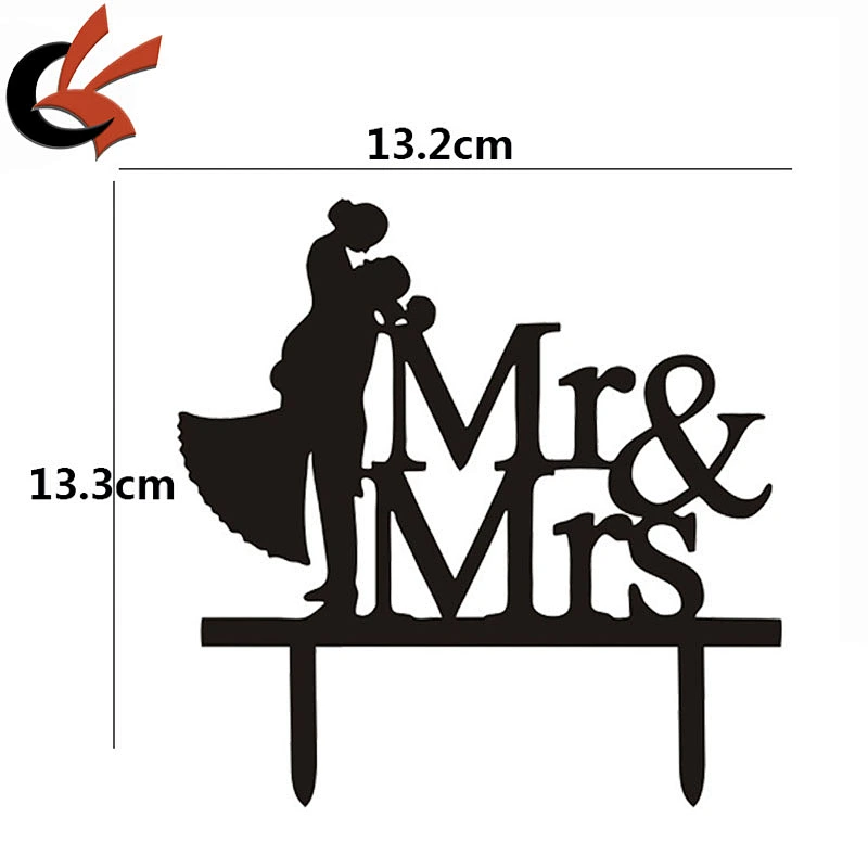 Wedding Mr & Mrs Acrylic Love Cake Topper