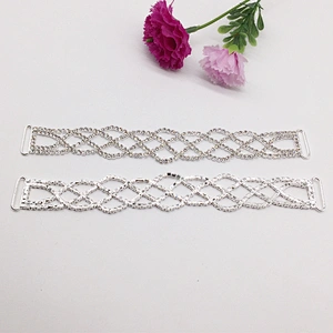 2019 wholesale fashion nets style rhinestone mesh crystal bikini chain connector