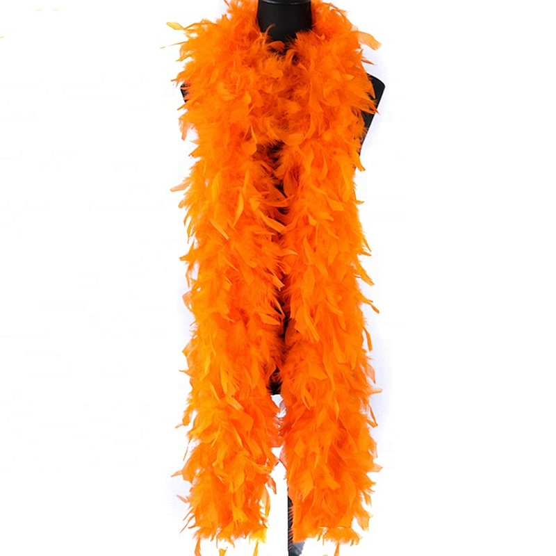 Custom 90gram Thick Turkey Feather Boa Chandelle Boas for Party Decoration
