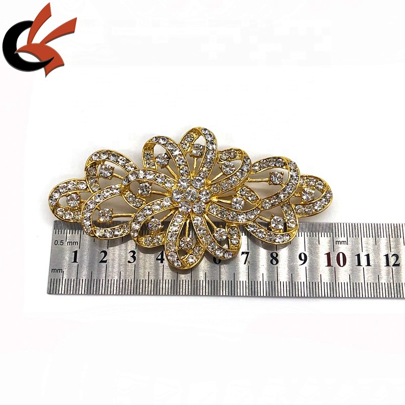 large unique crystal gold silver rhinestone brooches