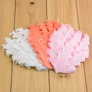 2019 hair accessories curly goose feather pads for  kids