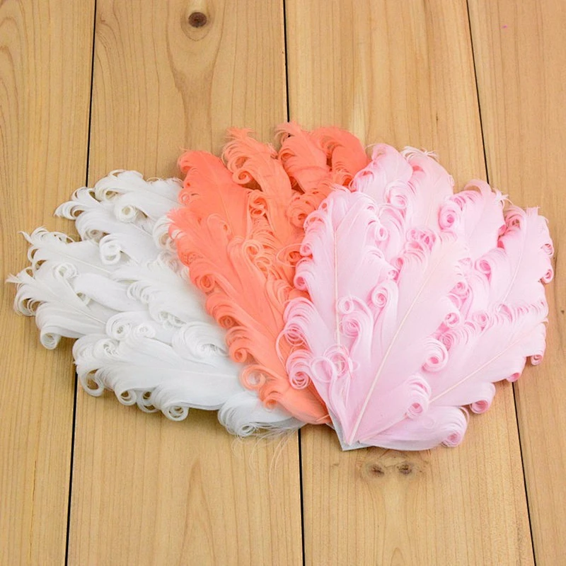 2019 hair accessories curly goose feather pads for  kids