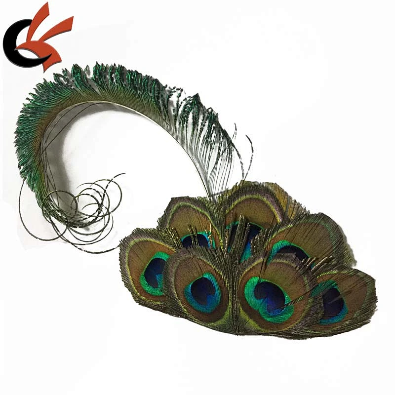 Hotsale Peacock Feather Hair Accessories Feather Hair Pad Feather Hair Band