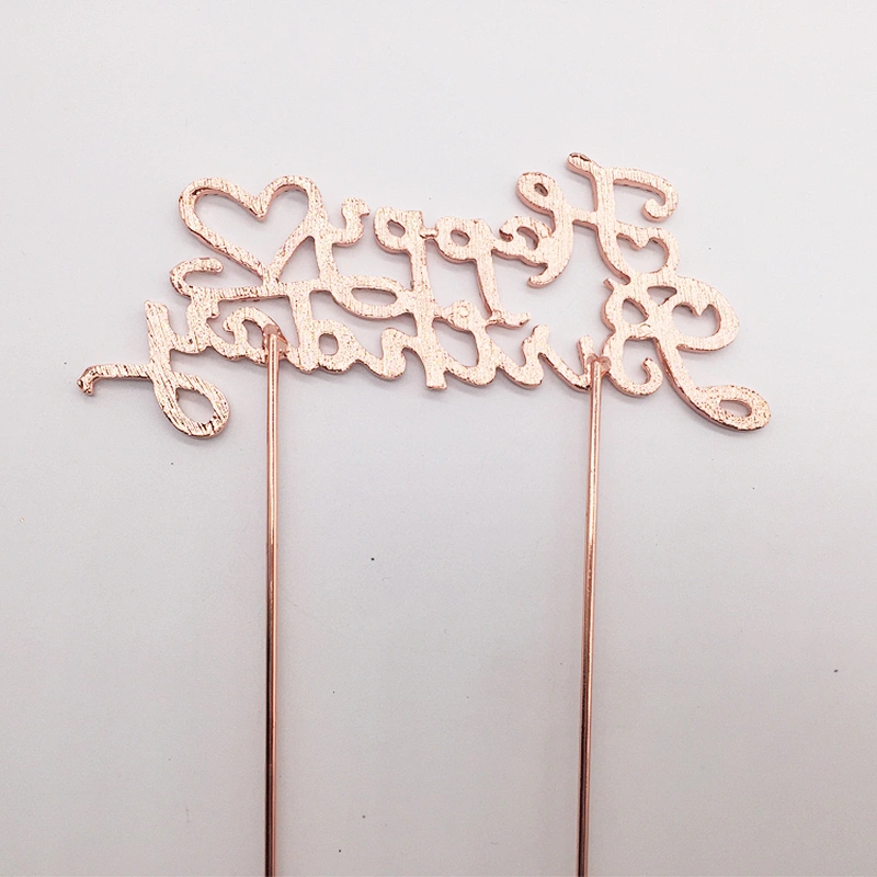 birthday party supplies new arrivals designs interweaving letters happy birthday cake topper