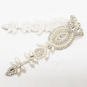 New Euramerican Bohemian Women Wedding Crystal Applique Rhinestone Pearl Hairbands Trims