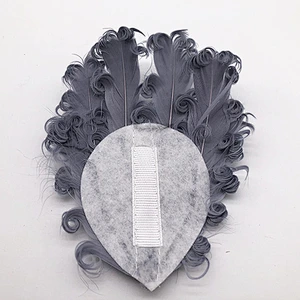 2019 hair accessories curly goose feather pads for  kids