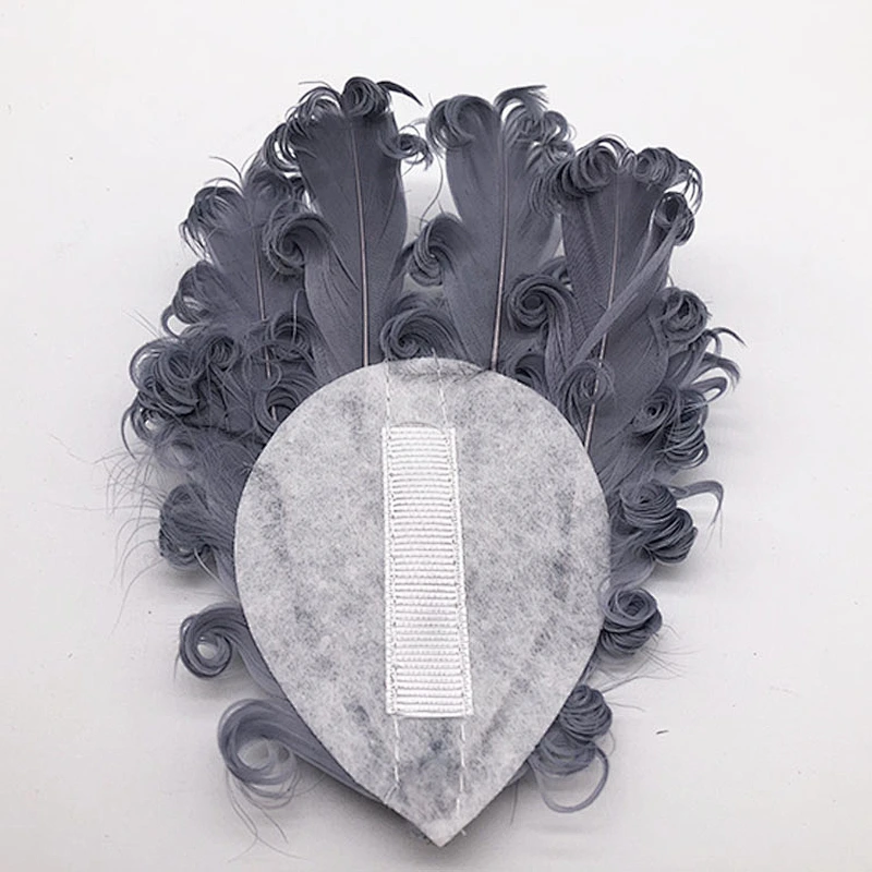 2019 hair accessories curly goose feather pads for  kids