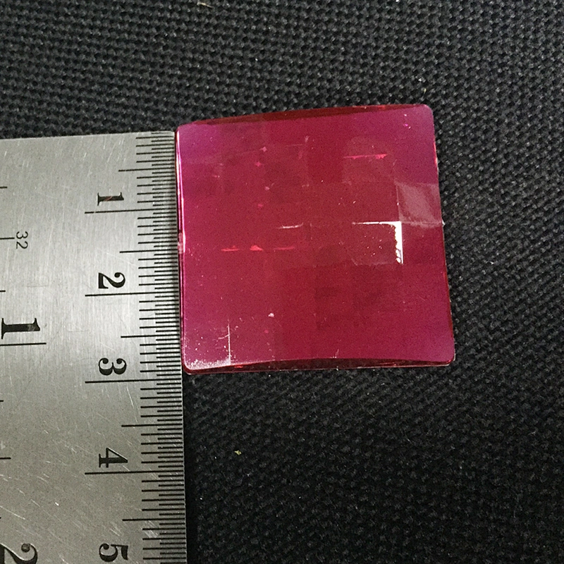 30*30mm fancy flatback fuchsia colorful square acrylic stones for garment
