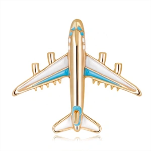 New Fashion High Quality Drip Oil Airplane Brooch