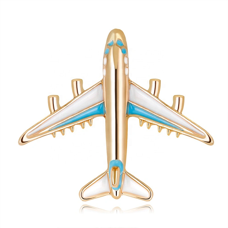 New Fashion High Quality Drip Oil Airplane Brooch