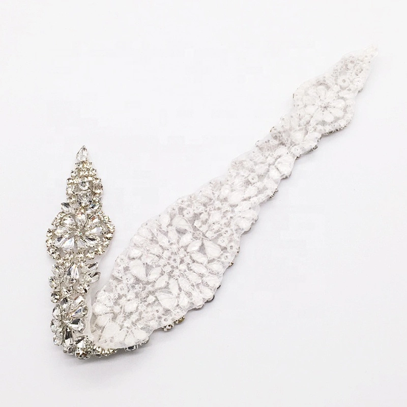 Good Quality Iron On Rhinestone Backing Patch Crystal Embellished Belt Rhinestone Applique Piece