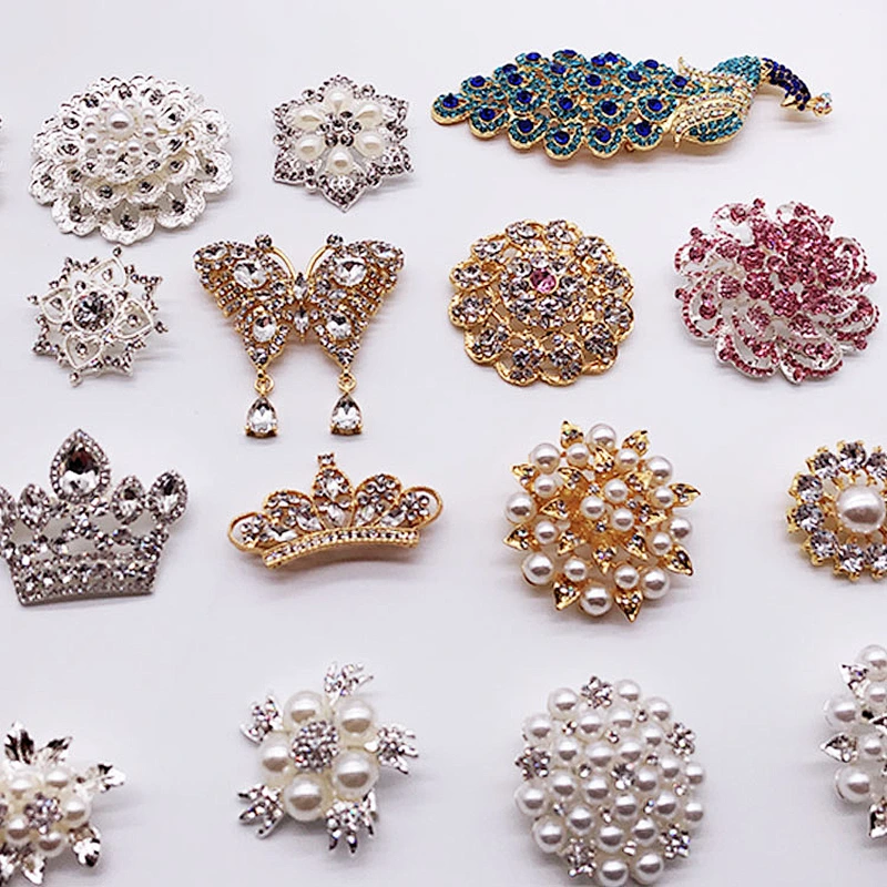 2019 Sparking wedding bridal crystal pearl brooch