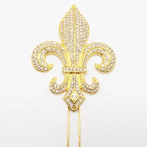 Factory custom wedding decoration party supplies gold christian cross cake topper