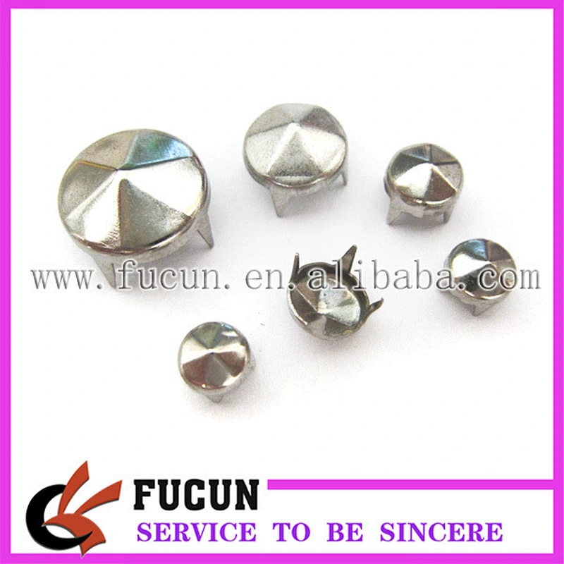 Punk Cone Round Bead DIY Studs Claw Rivet Silver Tone Nailhead Spots Spike