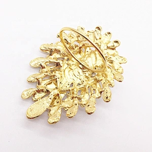 Custom Wedding Brass Gorgeous Gold Vintage Jewelry Crystal Rhinestone Napkin Ring