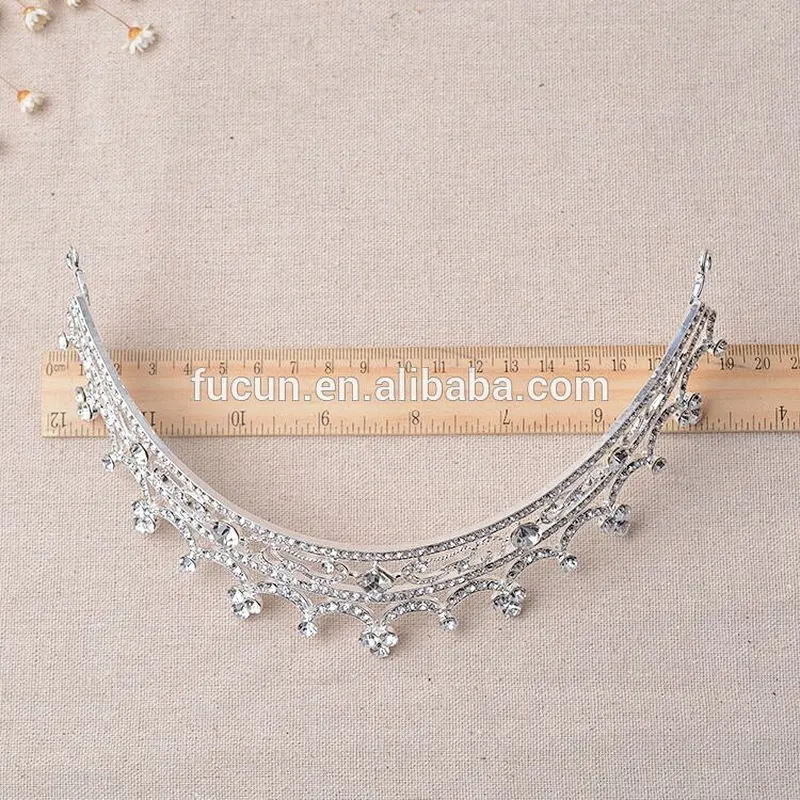 Best selling Fashion crystal rhinestone alloy bridal head crown