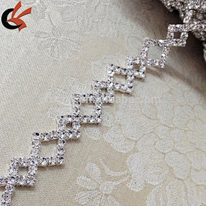 wholesale Bridal Sash crystal rhinestone trimming for dress