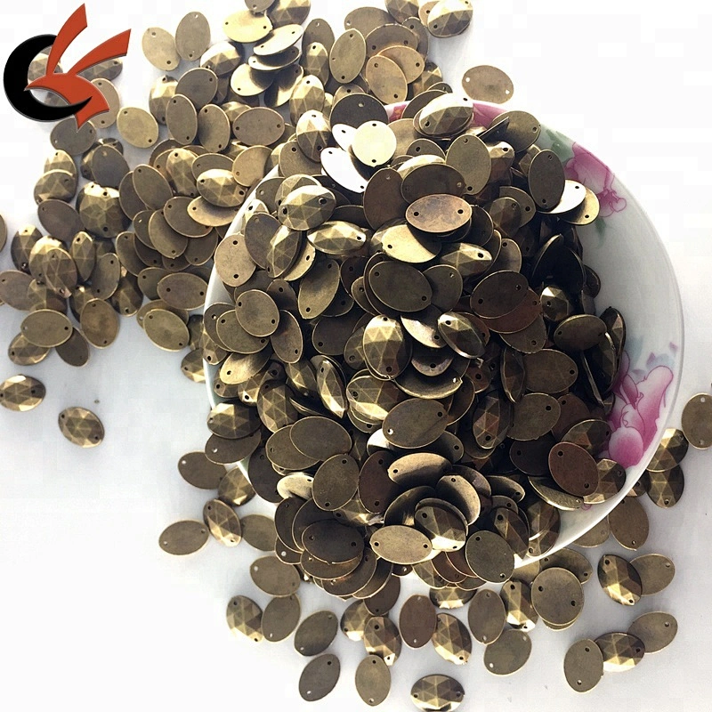 Metallic bronze sew on acrylic stone for clothing