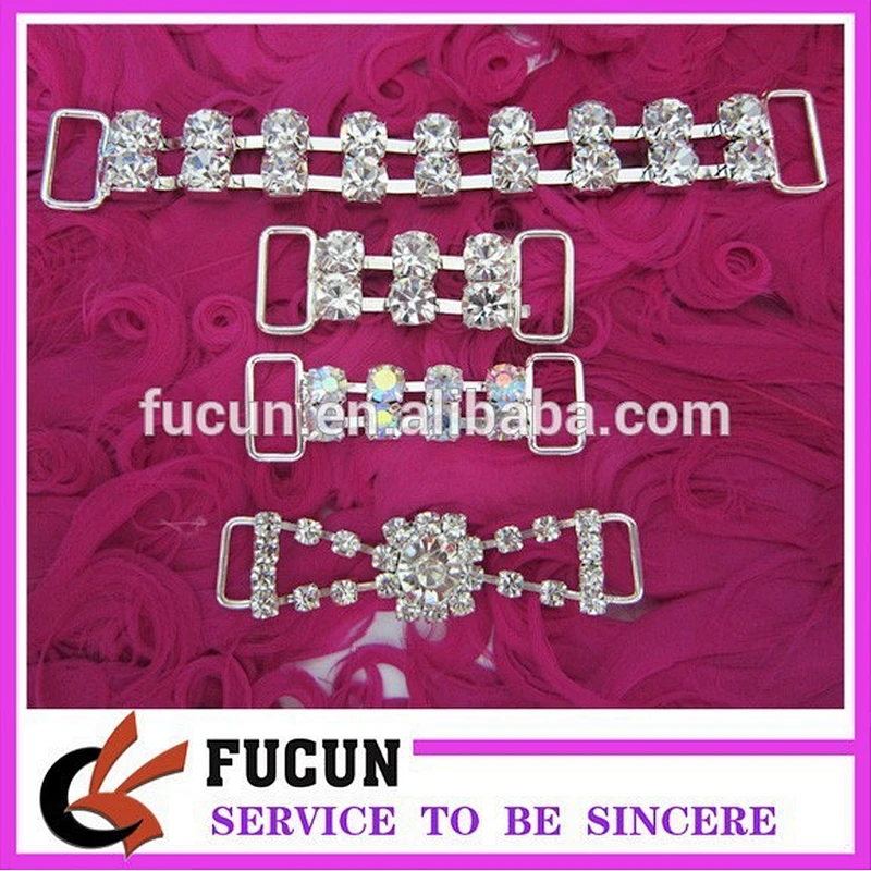 Bikini Connector Crystal Rhinestone Buckles Rhinestone Buckles