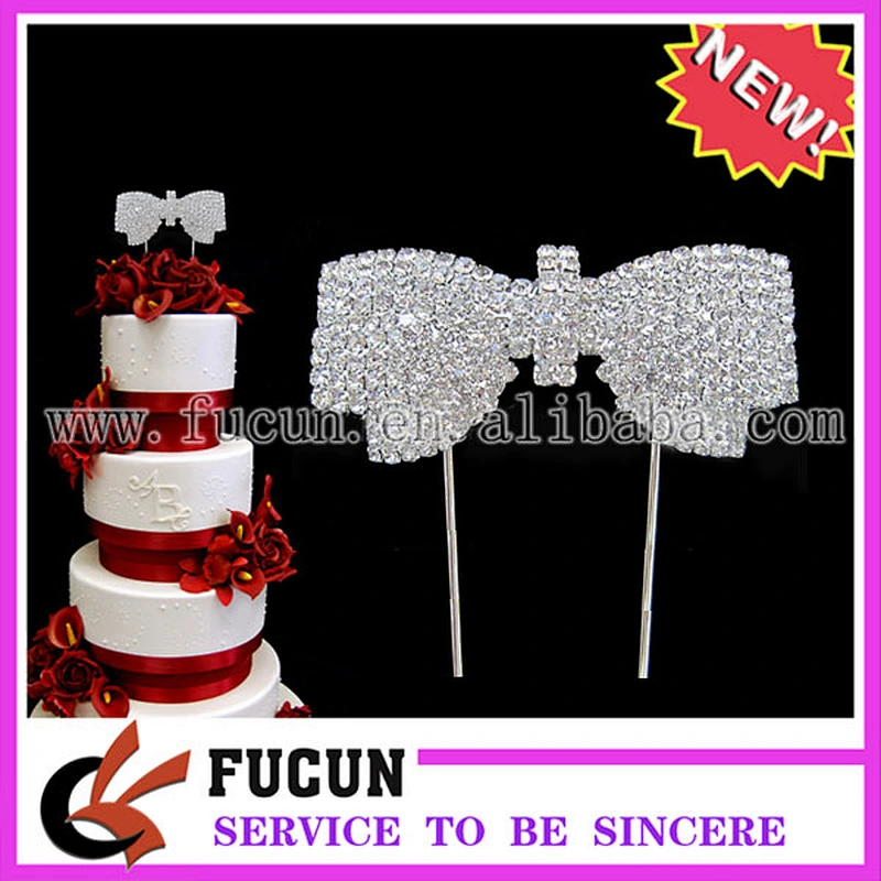 Spring Summer Crystal Rhinestone Butterfly Wedding Anniversary Cake Topper