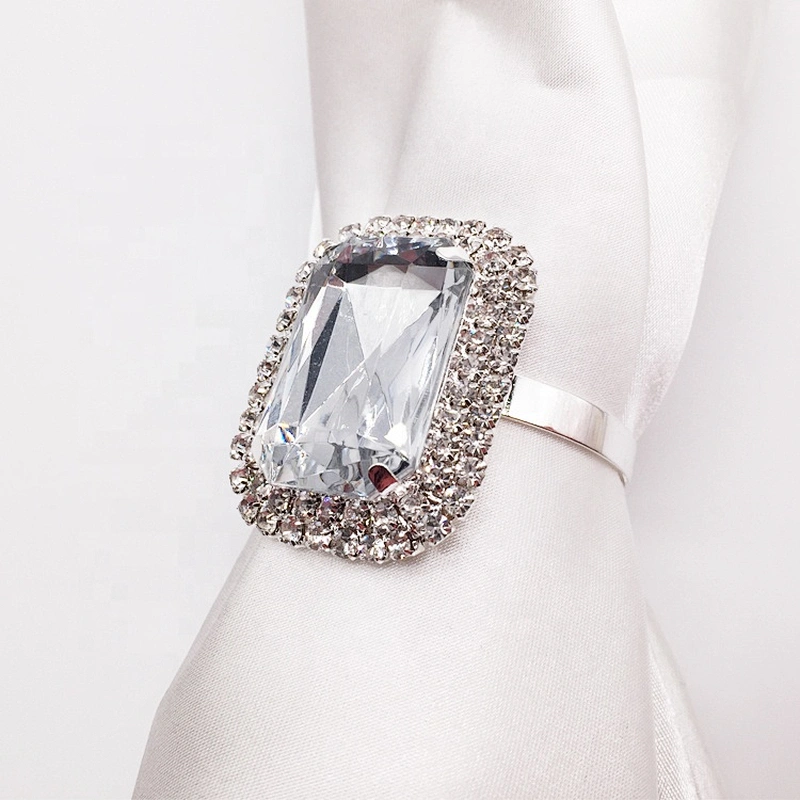 Wedding Use Durable modern decorative cheap transparent clear napkin ring