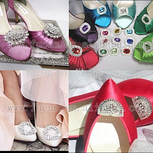 Fashion decorative shoes accessories gold plating Wedding Bridal Shoe ornament bag accessories