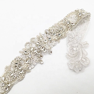 Fashion Wedding Jewelry Simple Charm Vintage Crystal Rhinestone Waistband Applique