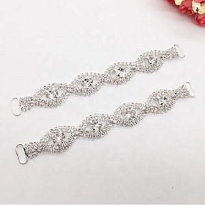 Hot Sale Fashion Swimwear Using Crystal Rhinestone Eye Shaped Bikini Connectors