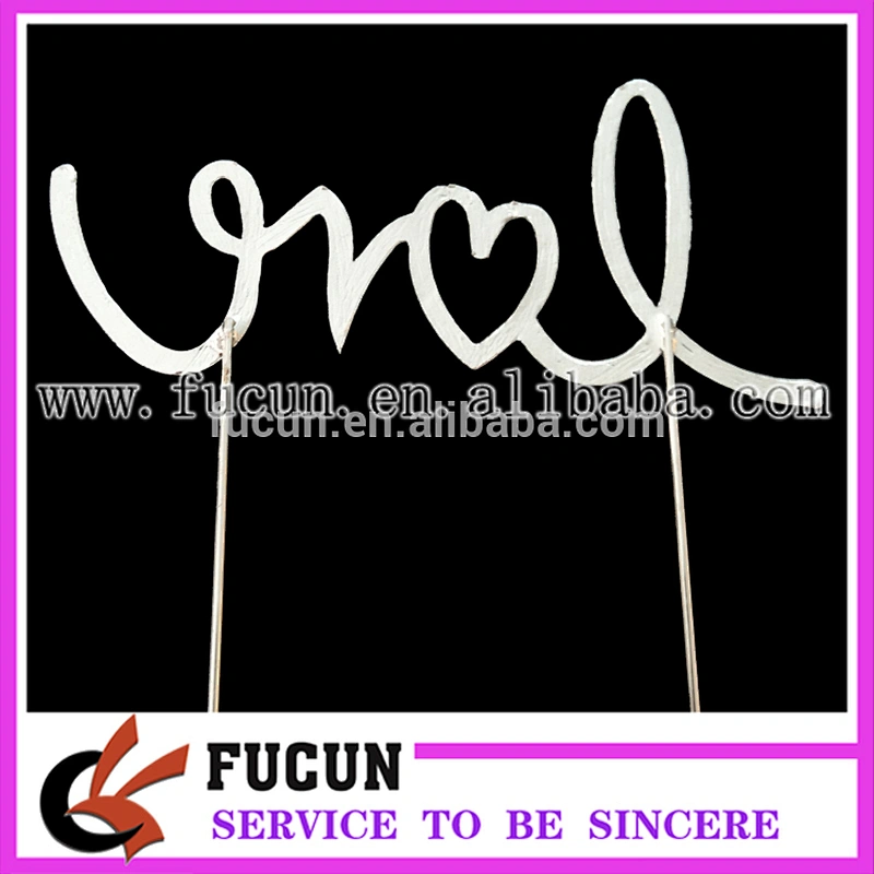 Customized new products wedding rhinestone LOVE cake topper party supplies China wholesale