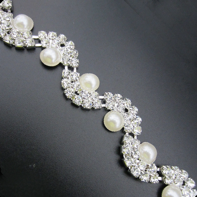 charming rhinestone trim for wedding dress rhinestone cup chain trimming