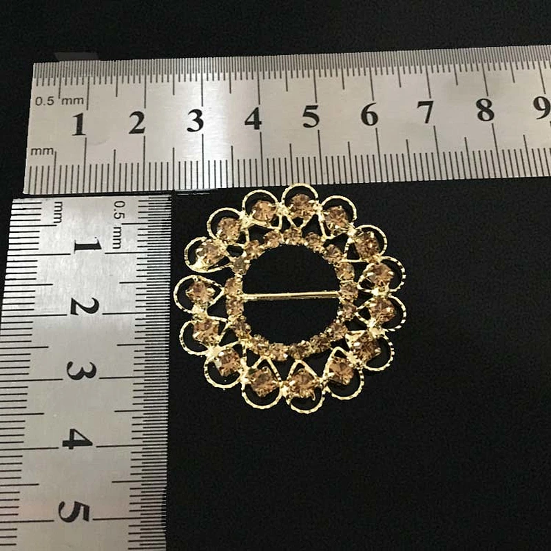 Wedding Decors Invitations Diamante Rhinestone buckle For crystal Slider ribbon