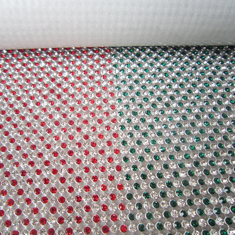 Factory Sale 3mm Assorted Color Hotfix Rhinestone Aluminum Mesh for Decorative