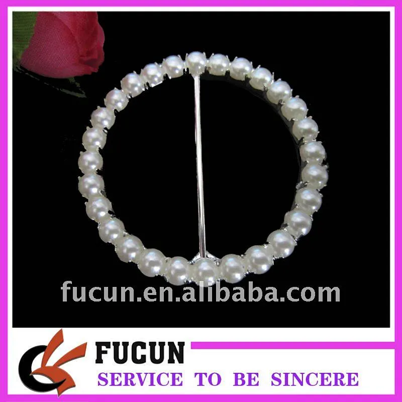 pearl and rhinestone buckles
