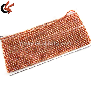 plastic base Crystal AB Neon Rhinestone Banding