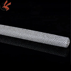 2018 bling hot fix rhinestone pearl mesh trimming for garment shoe bag accessories