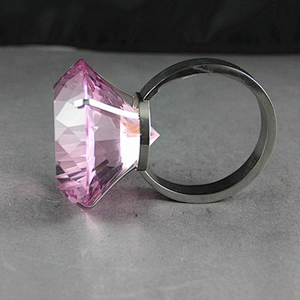 Fancy favor crystal glass diamond napkin rings for hotel folding napkins decors