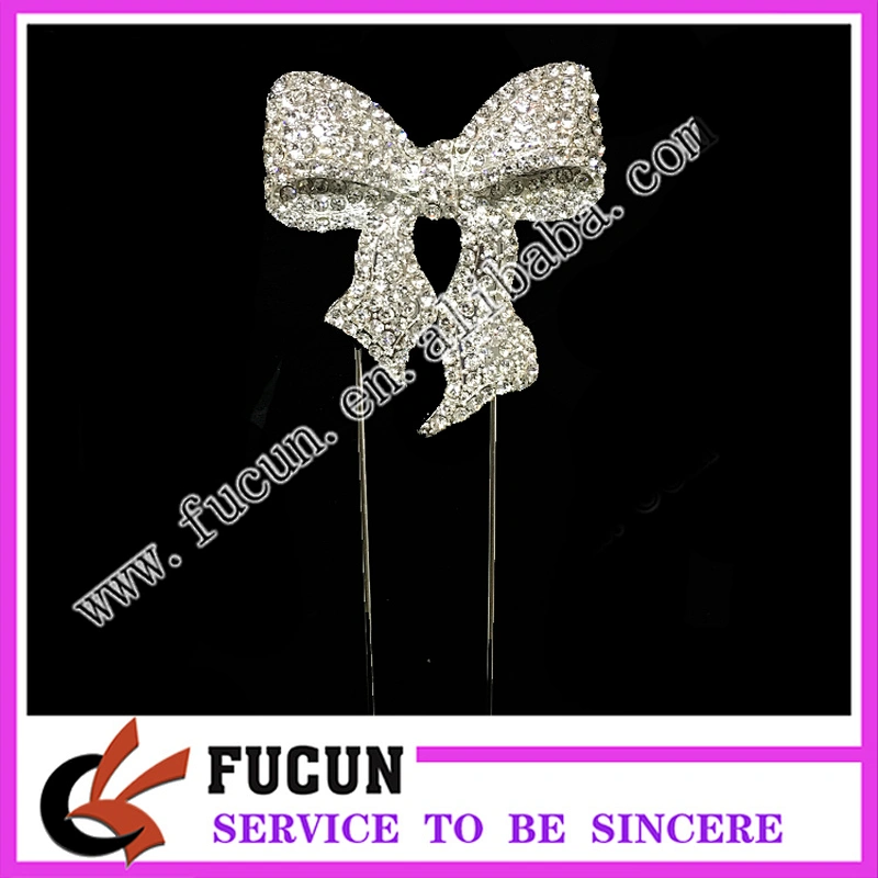 Sparkly Rhinestones Cake Topper Birthday Wedding Anniversary Silver cake topper