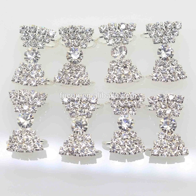 factory new design rhinestone decorative metal jewelry buckles wholesale